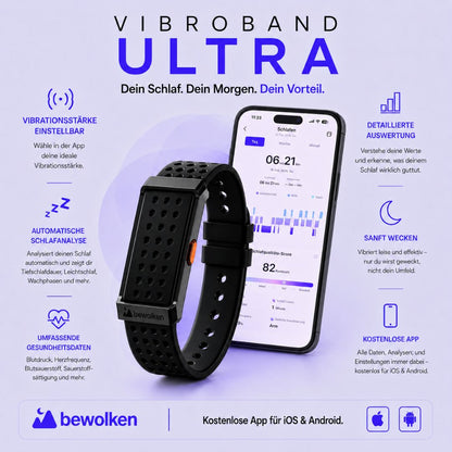 Vibroband Ultra - Der Wecker der Tag & Nacht verändert Presale