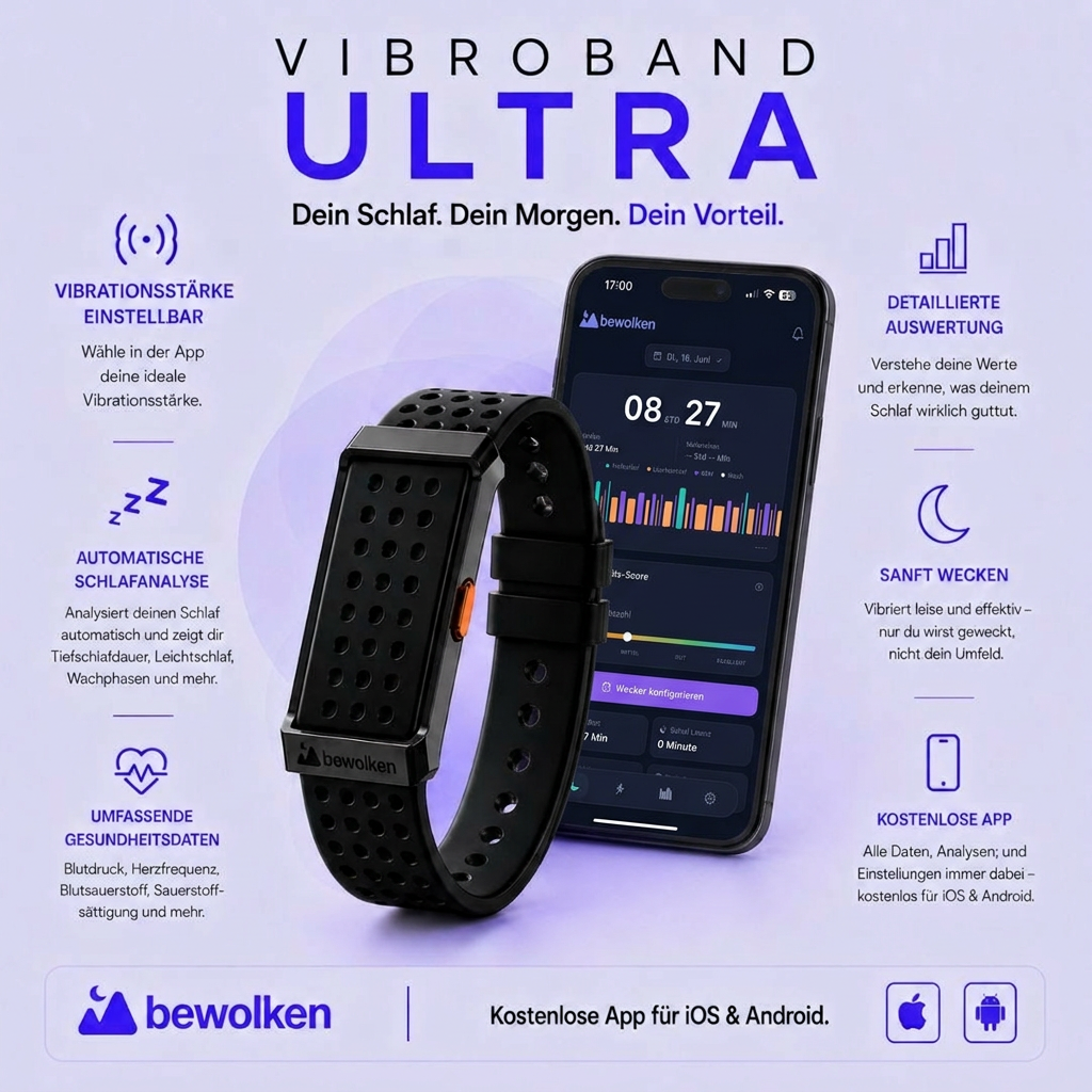 Vibroband Ultra - Der Wecker der Tag & Nacht verändert